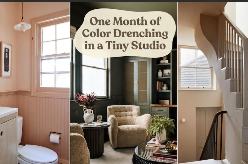 One Month of Color Drenching in a Tiny Studio