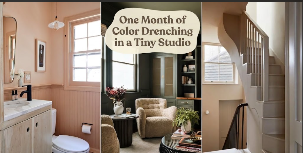 One Month of Color Drenching in a Tiny Studio