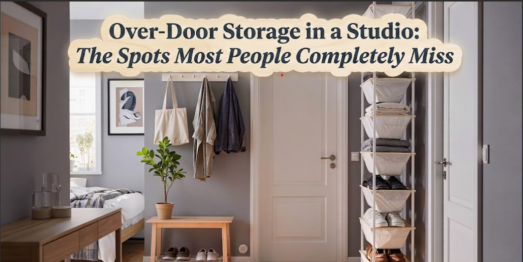 Over-Door Storage in a Studio: The Spots Most People Completely Miss