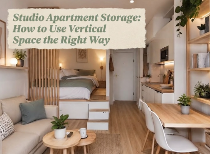 Studio Apartment Storage: How to Use Vertical Space the Right Way