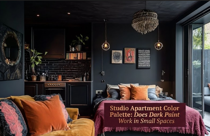Studio Apartment Color Palette: Does Dark Paint Actually Work in Small Spaces