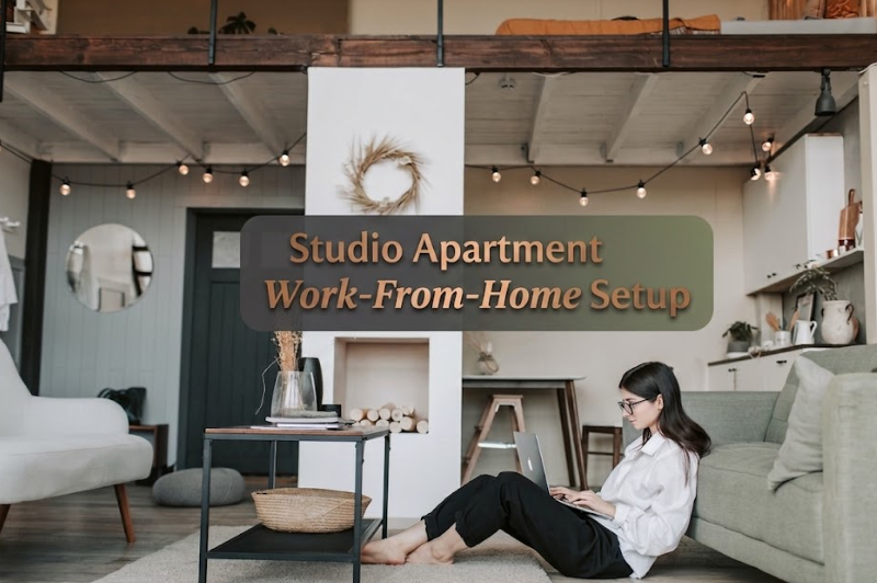 Studio Apartment Work-From-Home Setup: Separating Work From Sleep Zone