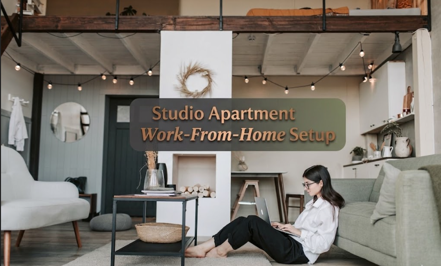 Studio Apartment Work-From-Home Setup