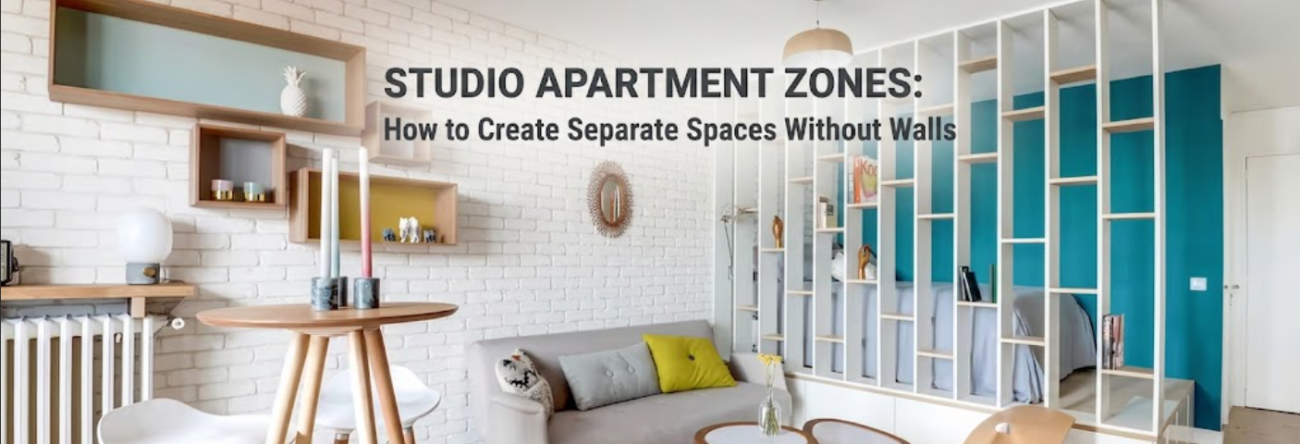 Studio Apartment Zones: How to Create Separate Spaces Without Walls