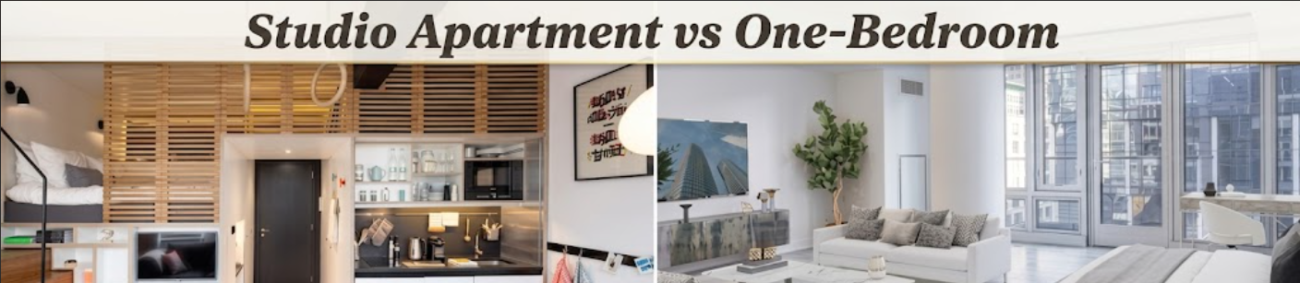 Studio Apartment vs One-Bedroom