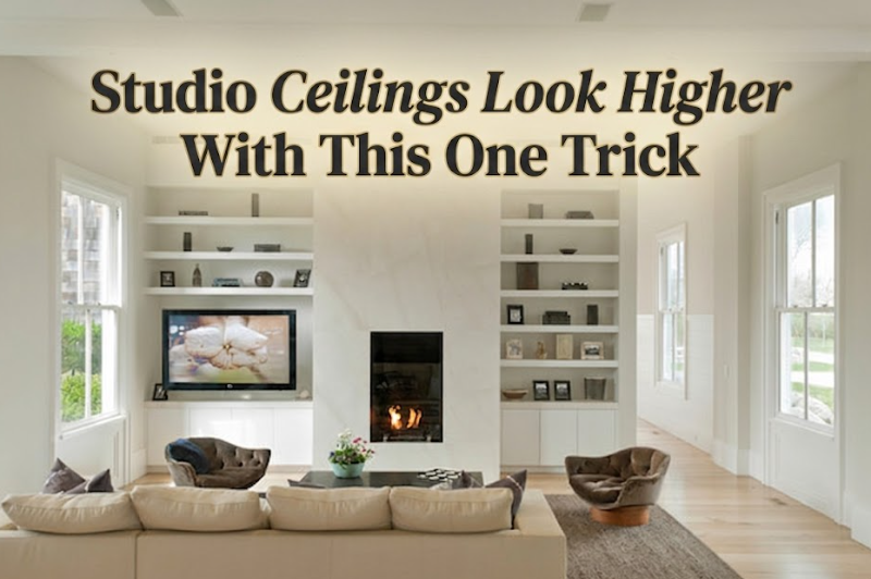 Studio Ceilings Look Higher With This One Trick