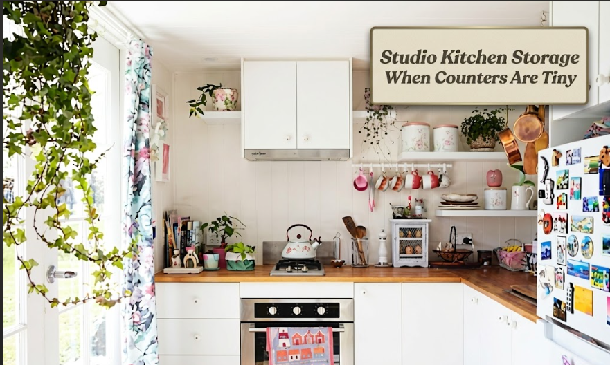 Studio Kitchen Storage When Counters Are Tiny