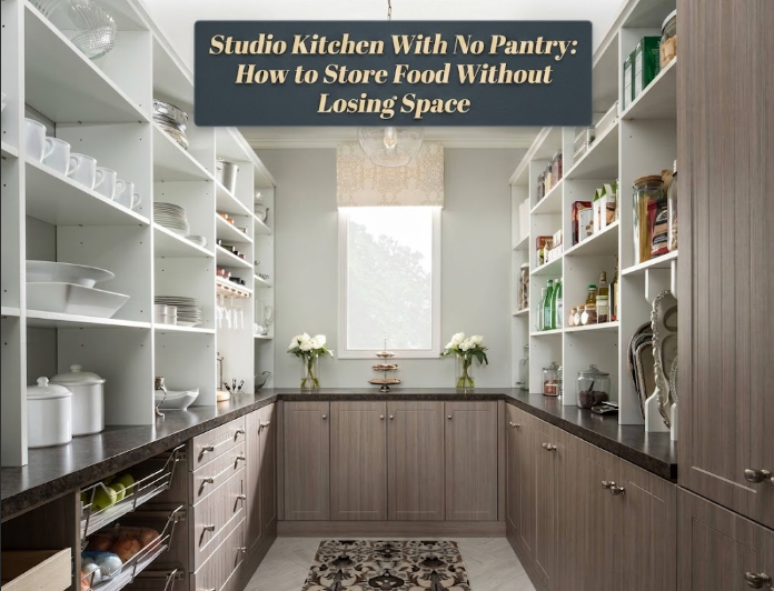 Studio Kitchen With No Pantry: How to Store Food Without Losing Space
