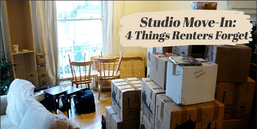 Studio Move-In: 4 Things Renters Forget