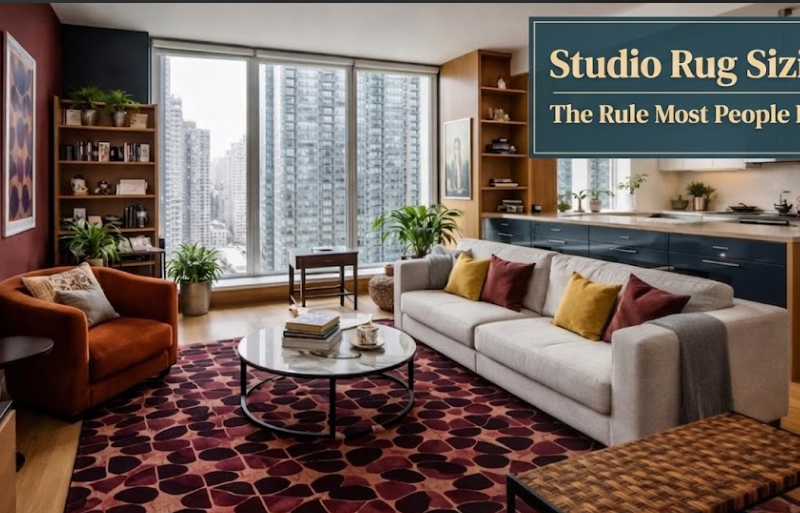 Studio Rug Sizing: The Rule Most People Break