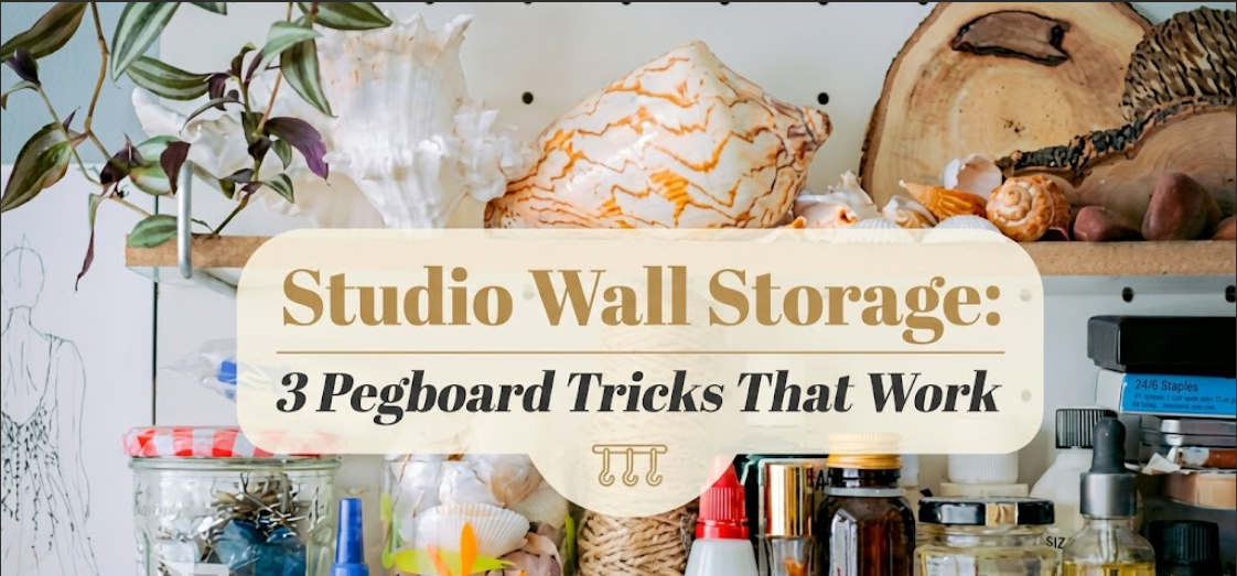 Studio Wall Storage: 3 Pegboard Tricks That Work