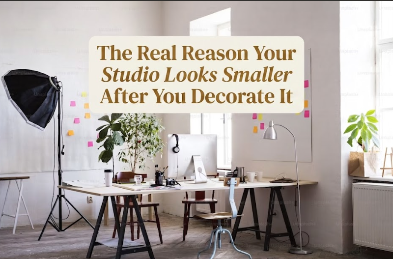 The Real Reason Your Studio Looks Smaller After You Decorate It
