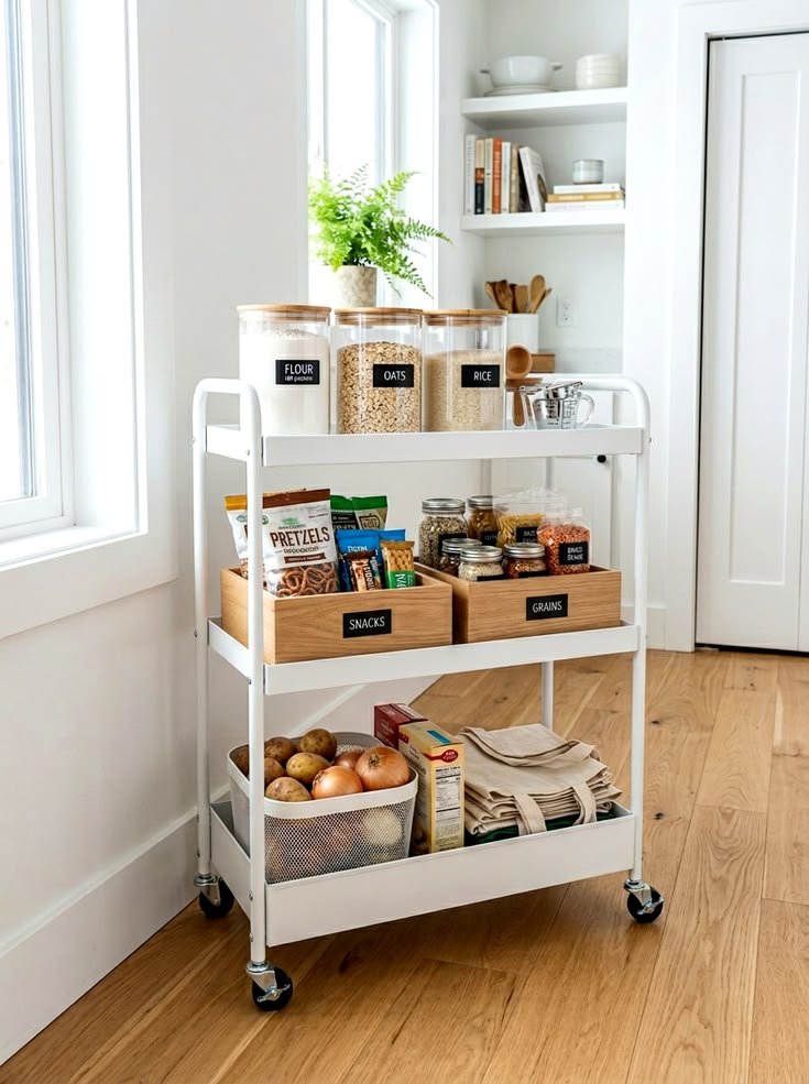  The Rolling Cart Is the Underrated Hero of Studio Kitchens