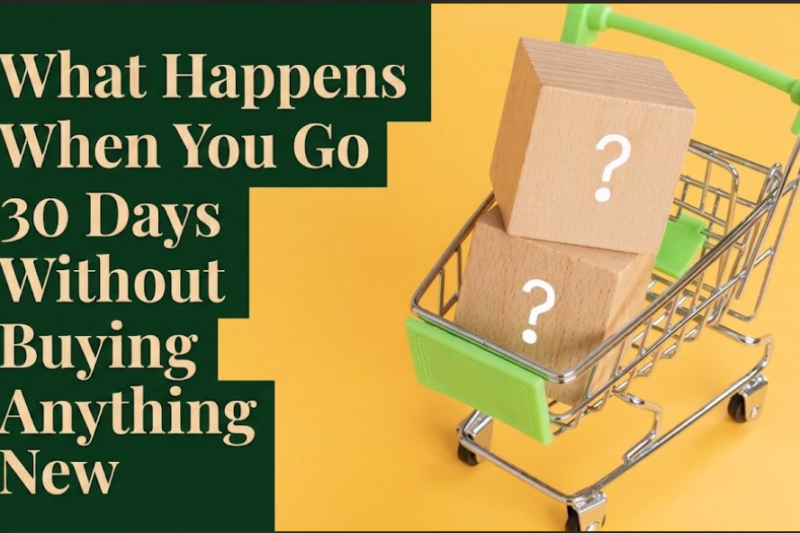 What Happens When You Go 30 Days Without Buying Anything New