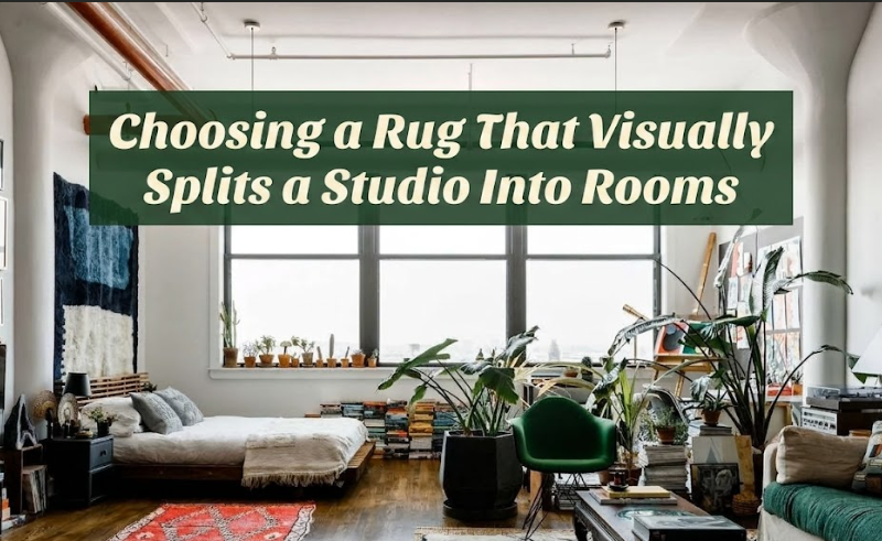 Choosing a Rug That Visually Splits a Studio Into Rooms