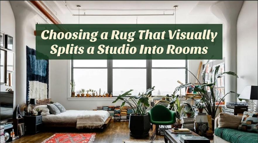 Choosing a Rug That Visually Splits a Studio Into Rooms