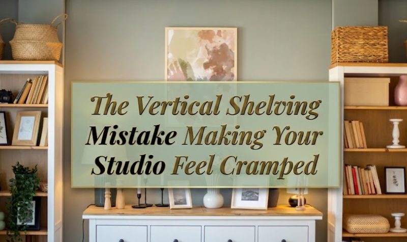 The Vertical Shelving Mistake Making Your Studio Feel Cramped