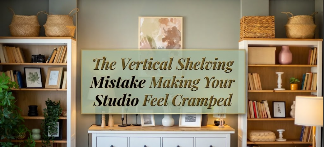 The Vertical Shelving Mistake Making Your Studio Feel Cramped